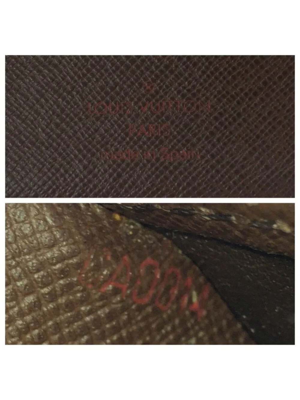 Louis Vuitton Damier Portefeuille Marco Brown Dark Fold Wallet Compact